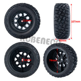 4pcs RC Wheel Rim and RC Tires for 1:10 RC Short-Course Car Slash VKAR 10SC HPI