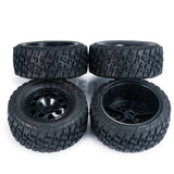 4pcs RC Wheel Rim and RC Tires for 1:10 RC Short-Course Car Slash VKAR 10SC HPI