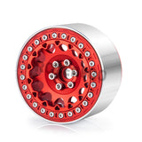 4PCS CNC Aluminum Alloy Wheel Hub 2.2inch Beadlock Wheel Rim for 1/10 RC Crawler Car Axial Wraith 90048 RR10 TRX4 TRX6 Redcat