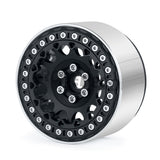 4PCS CNC Aluminum Alloy Wheel Hub 2.2inch Beadlock Wheel Rim for 1/10 RC Crawler Car Axial Wraith 90048 RR10 TRX4 TRX6 Redcat