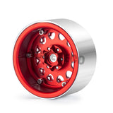 4PCS CNC Aluminum Alloy Wheel Hub 2.2inch Beadlock Wheel Rim for 1/10 RC Crawler Car Axial Wraith 90048 RR10 TRX4 TRX6 Redcat