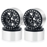 2.2 inch RC Beadlock Wheels Rims Aluminum Metal Hub for 1/10 RC Crawler Car Axial Wraith 90018/90048 RR10 TRX4