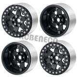 2.2 inch RC Beadlock Wheels Rims Aluminum Metal Hub for 1/10 RC Crawler Car Axial Wraith 90018/90048 RR10 TRX4