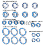 24PCS Complete Rubber Sealed Bearings Set for Axial Yeti XL RTR RC Crawler Car