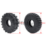 4PCS Micro Crawler 1.0" Wheel Tires Soft Mud Terrain Rubber Tyres for 1/24 Axial SCX24 Bronco Gladiator Deadbolt Parts