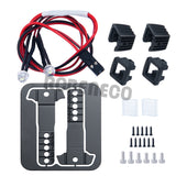 Side Lights Bumper Luggage Rack Spotlight Mount LED Lamp Set for 1/10 1/8 1/12 1/14 1/18 1/24 RC Crawler Car Truck Parts