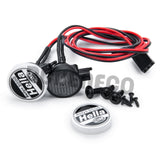 Round 2/4LEDs Light with Cover for Axial SCX10 Traxxas TRX4 D90