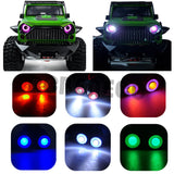 Angel and Demon Eyes 2LEDs Headlamps 10mm for Axial SCX10 TRX4 D90