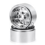 4Pcs CNC Aluminum Alloy 1.9 Beadlock Wheel Rim for 1/10 RC Crawler Car Axial SCX10 TRX4