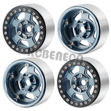 4pcs 1.9inch Beadlock Wheel Rim Hub for Axial SCX10 CC01 F350 D90 90034 TRX4 TRX6 1/10 RC Crawler Car Upgrade Parts