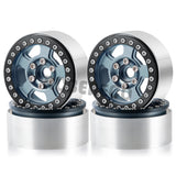 4pcs 1.9inch Beadlock Wheel Rim Hub for Axial SCX10 CC01 F350 D90 90034 TRX4 TRX6 1/10 RC Crawler Car Upgrade Parts