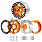 4pcs 1.9inch Beadlock Wheel Rim Hub for Axial SCX10 CC01 F350 D90 90034 TRX4 TRX6 1/10 RC Crawler Car Upgrade Parts