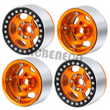 4pcs 1.9inch Beadlock Wheel Rim Hub for Axial SCX10 CC01 F350 D90 90034 TRX4 TRX6 1/10 RC Crawler Car Upgrade Parts