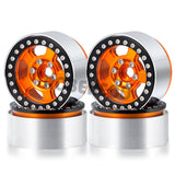 4pcs 1.9inch Beadlock Wheel Rim Hub for Axial SCX10 CC01 F350 D90 90034 TRX4 TRX6 1/10 RC Crawler Car Upgrade Parts