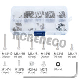 186PCS/set Screws Pins Repair Tools Kit with Storage Box for Axial SCX24