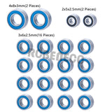 20Pcs Steel Sealed Ball Bearing Set for Axial SCX24 90081 AXI00001 AXI00002 1/24 RC Crawler Car