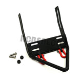 Metal Front Bumper with Winch Mount Shackles for 1/10 Scale RC Car Axial SCX10 Wrangler 90047 Upgrade