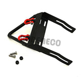 Metal Front Bumper with Winch Mount Shackles for 1/10 Scale RC Car Axial SCX10 Wrangler 90047 Upgrade