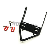 Metal Front Bumper with Winch Mount Shackles for 1/10 Scale RC Car Axial SCX10 Wrangler 90047 Upgrade