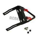 Metal Front Bumper with Winch Mount Shackles for 1/10 Scale RC Car Axial SCX10 Wrangler 90047 Upgrade