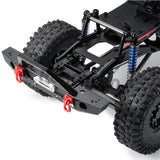 Metal Front Bumper with Tow Hook and LED Lights for 1:10 Axial SCX10 II 90046 & SCX10 III Wrangler Jeep Gladiator