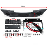 Metal Front Bumper with LED Light Set for Axial SCX10