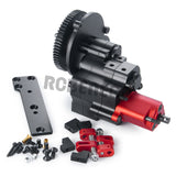 Metal Gearbox Complete Transmission Box with Dig Gear 2 Speeds for Axial SCX10 1/10 RC Crawler Car