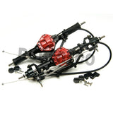 Aluminum Alloy Front Rear Axle with 4WD Lock for Axial SCX10