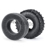 4Pcs 1.0" Soft Rubber Wheel Tires Mud Terrain Tyres for Axial SCX24 FMS FCX24 Enduro24 1/24 RC Crawler Car