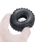 4Pcs 1.0" Soft Rubber Wheel Tires Mud Terrain Tyres for Axial SCX24 FMS FCX24 Enduro24 1/24 RC Crawler Car