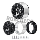 Metal Beadlock Wheel Rims Hubs 16mm Thickness for Axial SCX24