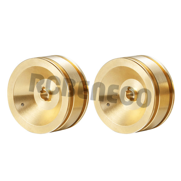 1Pair Brass Copper Wheel Rims Counterweight for Axial SCX24