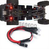 4LED Light Chassis Lamps for 1/24 Axial SCX24 AXI00005 RC Crawler Car