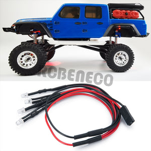 4LED Light Chassis Lamps for 1/24 Axial SCX24 AXI00005 RC Crawler Car