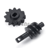 Steel Overdrive Gears, Differential Diff Worm Gear Set 12T 13T 14T 16T for SCX24 C10 JLU Gladiator Bronco Deadbolt Axial 1/24 RC Crawler Car