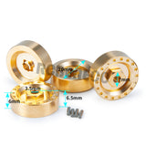 Brass Wheel Weights Hex Adapter Hub Combiner 5mm for AXIAL SCX24 1/24 RC Crawler Car