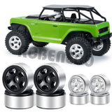 4PCS 1.0" CNC Metal Beadlock Wheel Rims for 1/24 RC Crawler Car