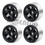 4PCS 1.0" CNC Metal Beadlock Wheel Rims for 1/24 RC Crawler Car