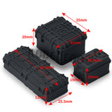 3pcs Mini Luggage Case Decoration Storage Box for SCX24 1/24 RC Trunk