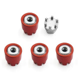 M2 Aluminum Wheel Nuts Cap Locking Hubs for Axial SCX24 1/24 RC Crawler Car Upgrade Parts