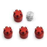 M2 Aluminum Wheel Nuts Cap Locking Hubs for Axial SCX24 1/24 RC Crawler Car Upgrade Parts