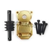 Brass Diff Cover and Axle Gear 6X6 Middle Axle Modification Kit for Axial SCX24 All Series 1/24 RC Crawler Car Parts