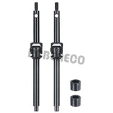 2Pcs 4mm Extended Carbon Steel Front Axle Drive Shaft CVD Set for 1/24 Axial SCX24 C10 JLU Bronco Gladiator Deadbolt Upgrades Parts