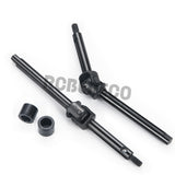 2Pcs 4mm Extended Carbon Steel Front Axle Drive Shaft CVD Set for 1/24 Axial SCX24 C10 JLU Bronco Gladiator Deadbolt Upgrades Parts