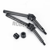 2Pcs 4mm Extended Carbon Steel Front Axle Drive Shaft CVD Set for 1/24 Axial SCX24 C10 JLU Bronco Gladiator Deadbolt Upgrades Parts