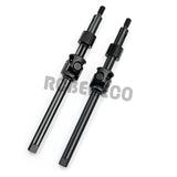 2Pcs 4mm Extended Carbon Steel Front Axle Drive Shaft CVD Set for 1/24 Axial SCX24 C10 JLU Bronco Gladiator Deadbolt Upgrades Parts