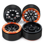 4pcs Metal Alloy 1.9" Beadlock Wheel Rims for Axial SCX10 D90 CC01TRX4