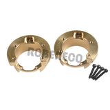 2Pcs RC Brass Counterweight Balance Weight Portal Drive Housing for TRAXXAS TRX4/TRX6