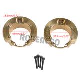 2Pcs RC Brass Counterweight Balance Weight Portal Drive Housing for TRAXXAS TRX4/TRX6