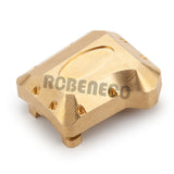 2pcs Brass Diff Cover Front and Rear Axles Housing Cover for 1/10 RC Crawler Car TRX4 TRX6